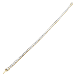 Bracelet Ligne en or blanc, or jaune et diamants - Castafiore