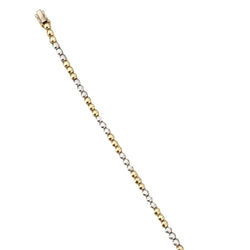 Bracelet Ligne en or blanc, or jaune et diamants - Castafiore