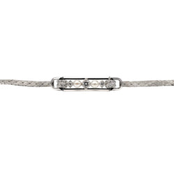 Bracelet Ligne en or blanc, perles et diamants - Castafiore
