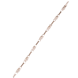 Bracelet Ligne en or blanc, platine et diamants - Castafiore