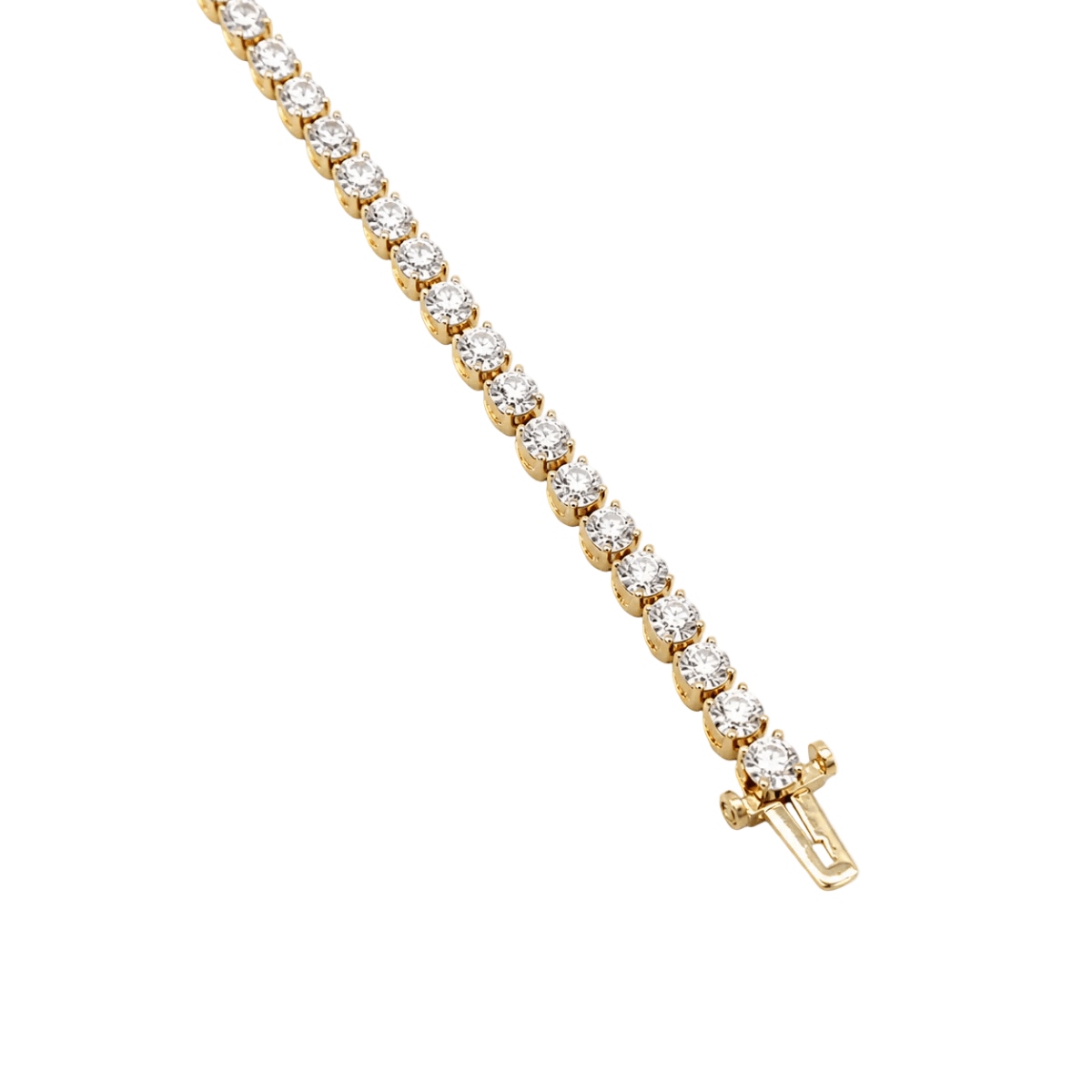 Bracelet Ligne en or jaune et diamants - Castafiore