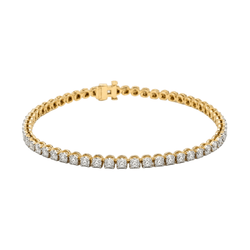 Bracelet Ligne en or jaune et diamants - Castafiore