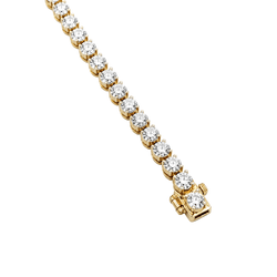 Bracelet Ligne en or jaune et diamants - Castafiore