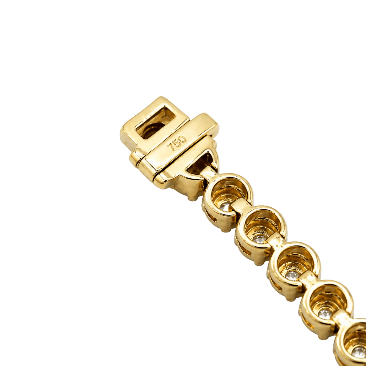 Bracelet Ligne en or jaune et diamants - Castafiore