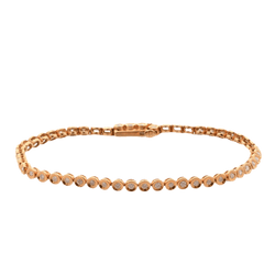 Bracelet Ligne en or jaune et diamants - Castafiore