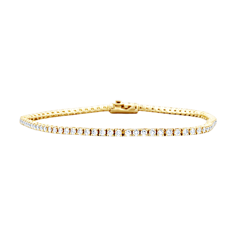 Bracelet Ligne en or rose et diamants - Castafiore