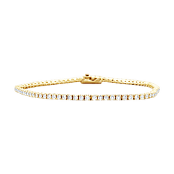 Bracelet Ligne en or rose et diamants - Castafiore