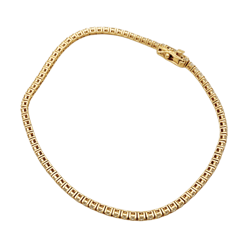 Bracelet Ligne en or rose et diamants - Castafiore