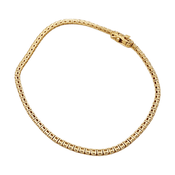 Bracelet Ligne en or rose et diamants - Castafiore
