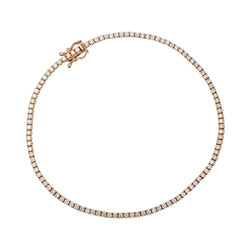 Bracelet Ligne en or rose et diamants - Castafiore