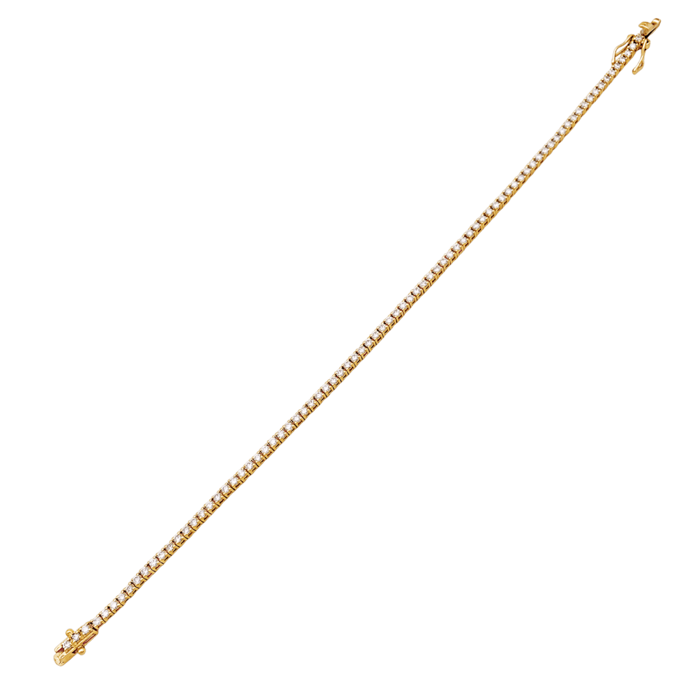 Bracelet Ligne en or rose et diamants - Castafiore