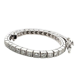 Bracelet Ligne en platine et diamants - Castafiore