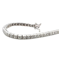 Bracelet Ligne en platine et diamants - Castafiore