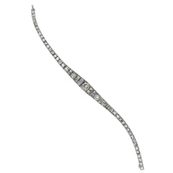 Bracelet Ligne en platine et diamants - Castafiore