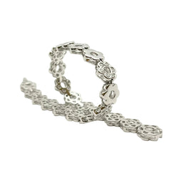 Bracelet Ligne POLI en or blanc et diamants - Castafiore