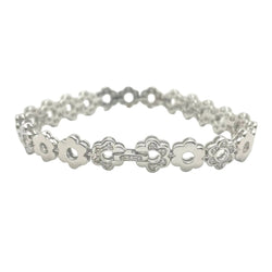 Bracelet Ligne POLI en or blanc et diamants - Castafiore