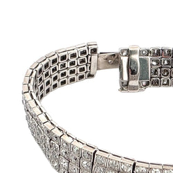 Bracelet Ligne S.J PHILLIPS LTD. en platine et diamants - Castafiore