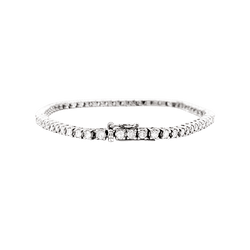 Bracelet Ligne ZOUGHAIB en or blanc et diamants - Castafiore