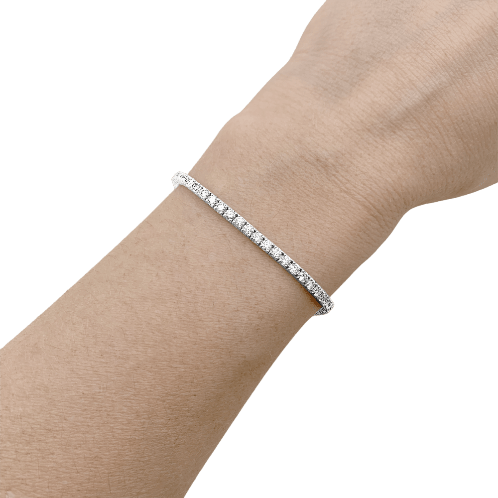 Bracelet Ligne ZOUGHAIB en or blanc et diamants - Castafiore
