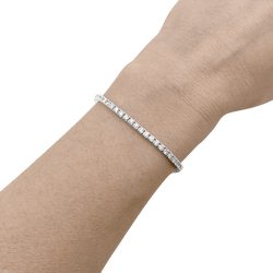 Bracelet Ligne ZOUGHAIB en or blanc et diamants - Castafiore