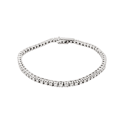 Bracelet Ligne ZOUGHAIB en or blanc et diamants - Castafiore