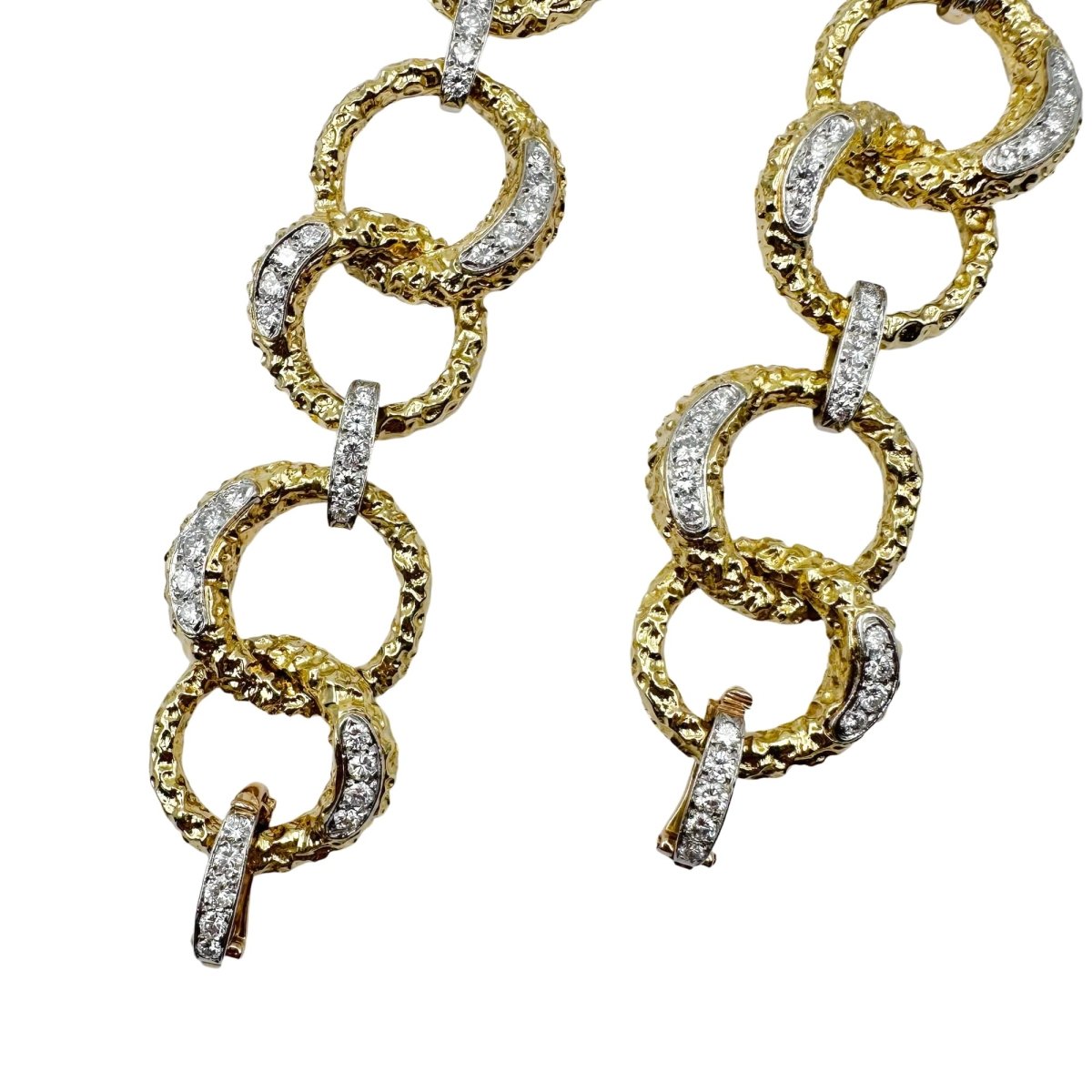 Bracelet M. GERARD en or jaune, platine et diamants