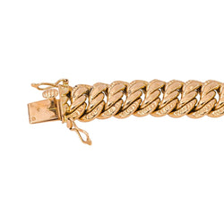 Bracelet Maille Amériaince Or rose - Castafiore