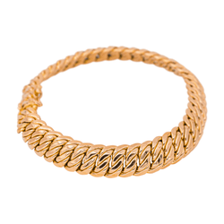 Bracelet Maille américaine en or rose - Castafiore