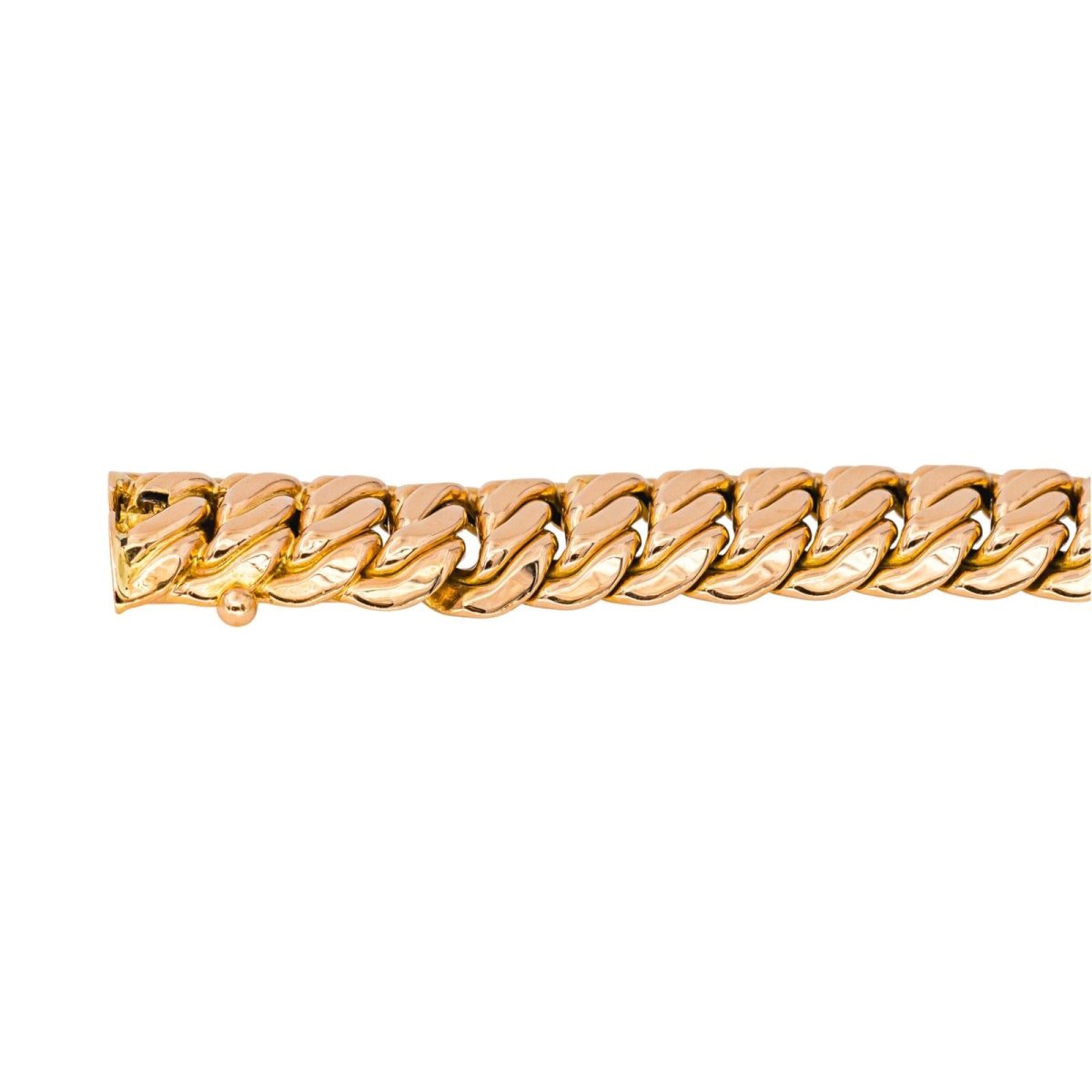 Bracelet Maille américaine en or rose - Castafiore