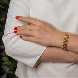 Bracelet Maille américaine Or jaune - Castafiore