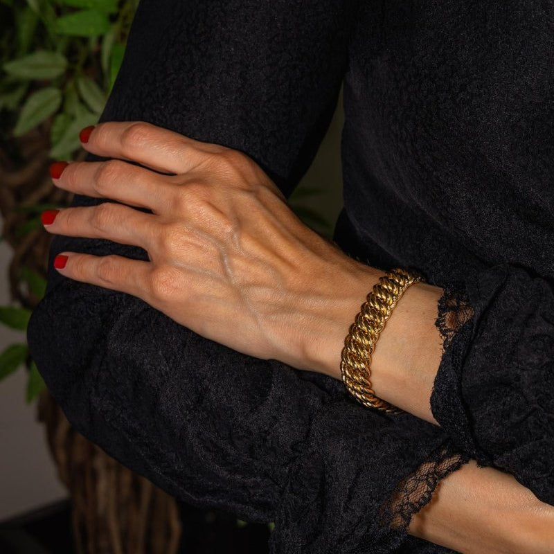 Bracelet Maille américaine Or jaune - Castafiore