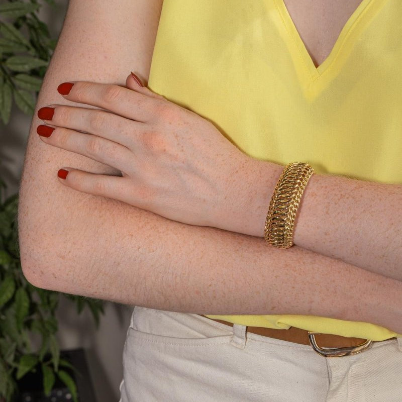 Bracelet Maille anglaise Or jaune - Castafiore