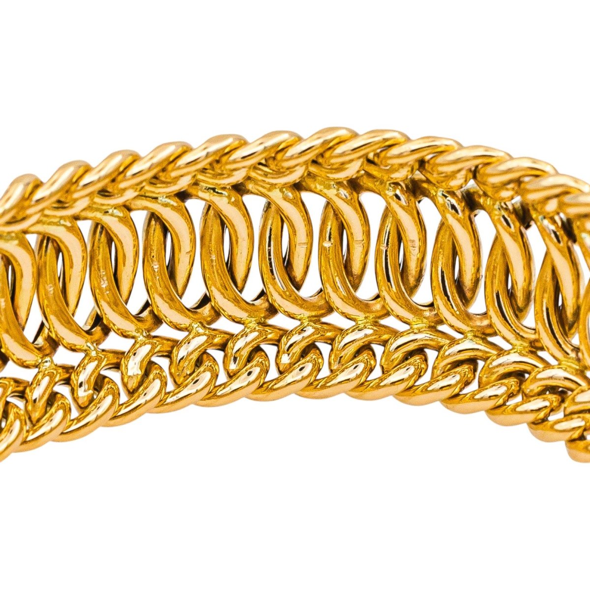 Bracelet Maille anglaise Or jaune - Castafiore