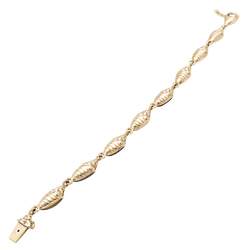 Bracelet Maille BIBI VAN DER VELDEN "Mini Scarab Opal Eternity" en or rose, pierres de couleur et diamants - Castafiore