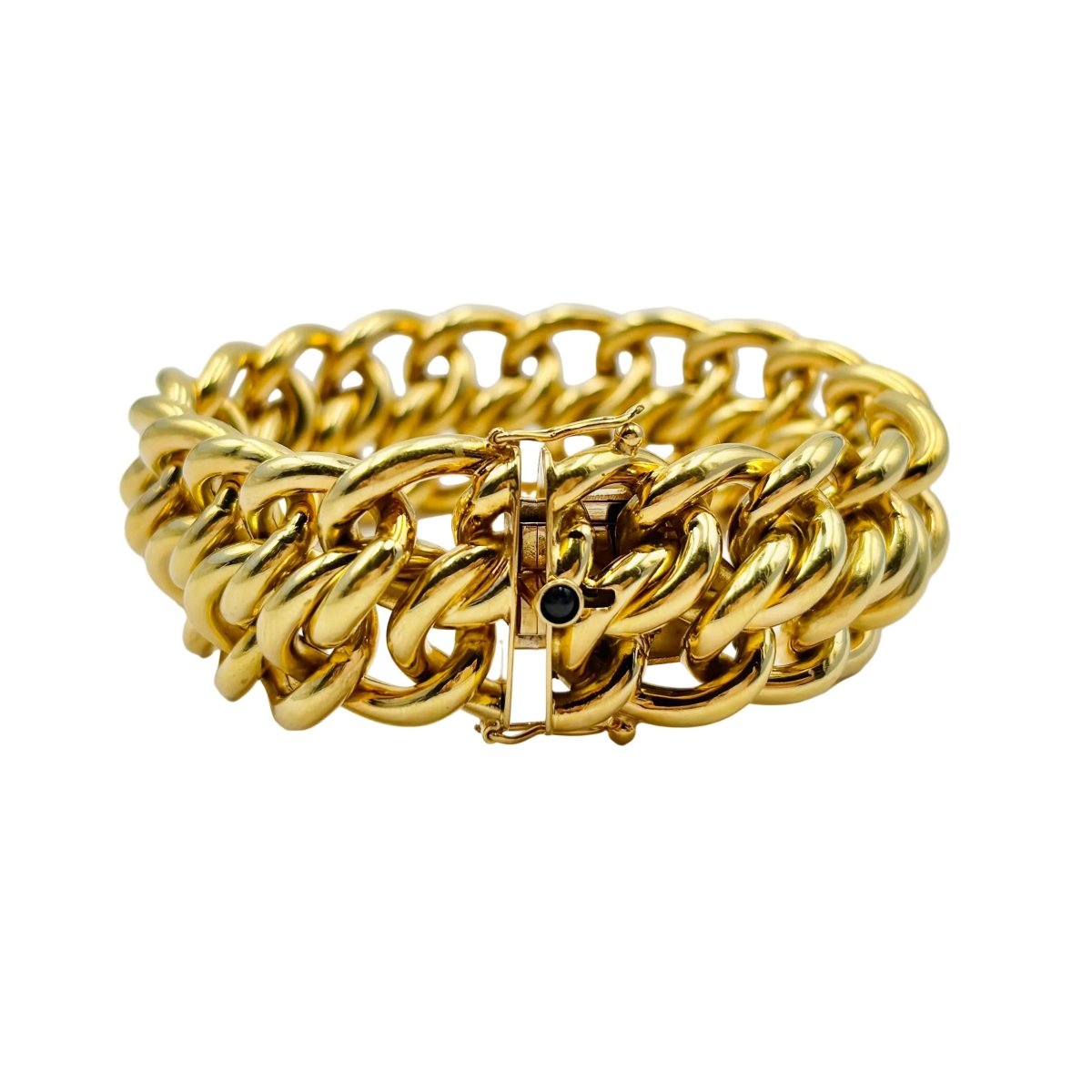 Bracelet Maille CAPLAIN SAINT ANDRE en or jaune - Castafiore