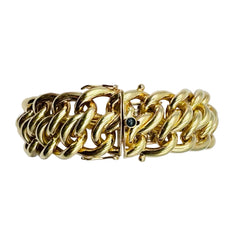 Bracelet Maille CAPLAIN SAINT ANDRE en or jaune - Castafiore