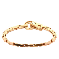 Bracelet Maille CARTIER "Agrafe" en or jaune et diamants - Castafiore