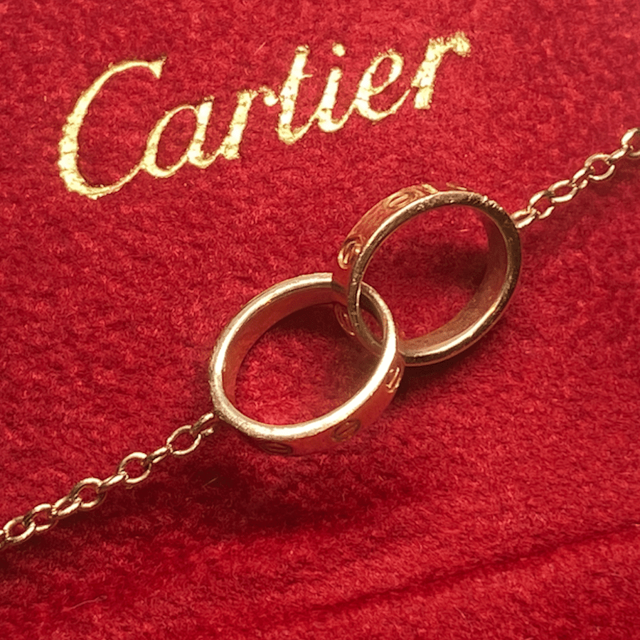 Bracelet Maille CARTIER "Baby Love" en or rose - Castafiore