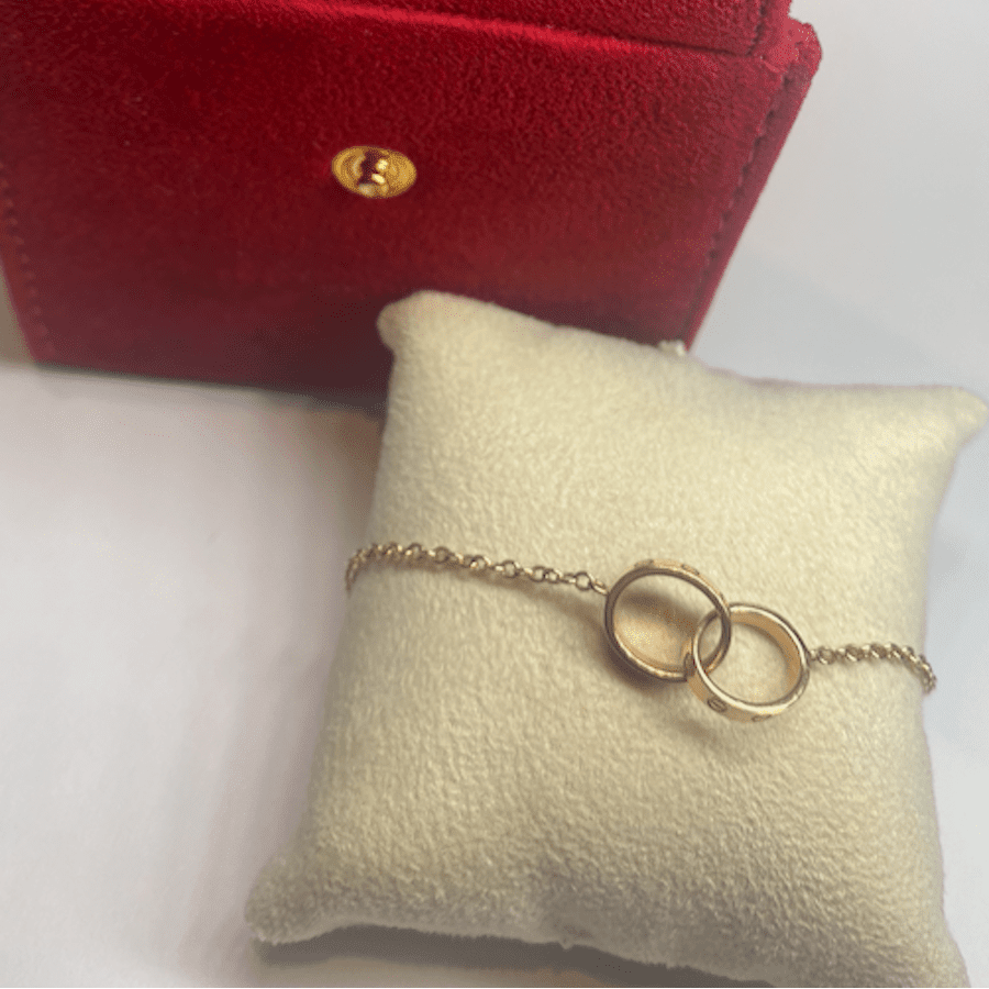 Bracelet Maille CARTIER "Baby Love" en or rose - Castafiore
