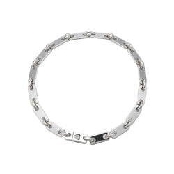 Bracelet Maille CARTIER "Fidelity" en or blanc - Castafiore