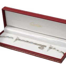 Bracelet Maille CARTIER "Fidelity" en or blanc - Castafiore