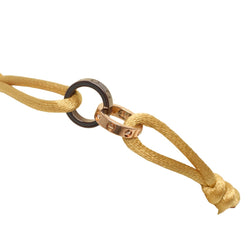 Bracelet Maille CARTIER "Love" en or rose, céramique et diamants - Castafiore
