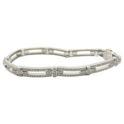 Bracelet Maille CHIMENTO en or blanc et diamants - Castafiore