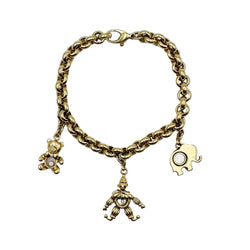 Bracelet Maille CHOPARD "Happy Diamonds" en or jaune et diamants - Castafiore