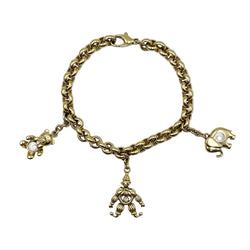Bracelet Maille CHOPARD "Happy Diamonds" en or jaune et diamants - Castafiore