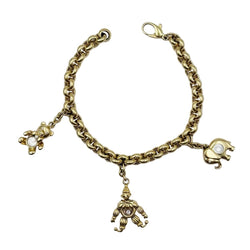 Bracelet Maille CHOPARD "Happy Diamonds" en or jaune et diamants - Castafiore