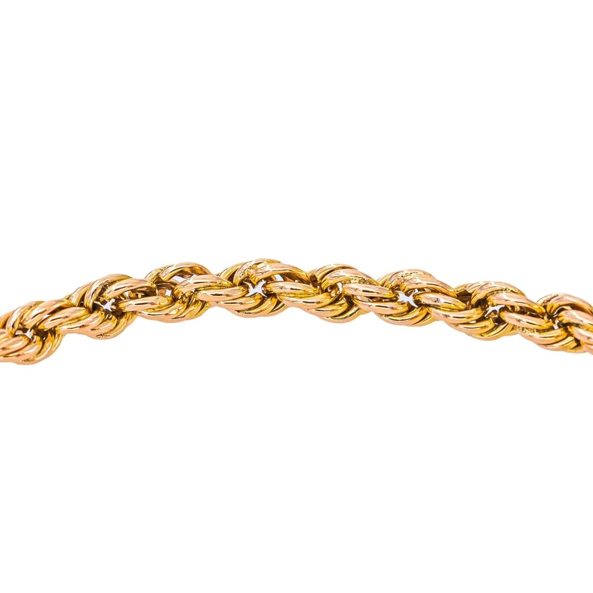 Bracelet Maille Corde Or rose - Castafiore