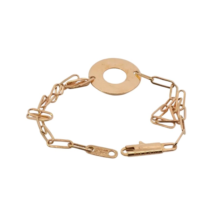 Bracelet Maille DINH VAN "R14" en or jaune - Castafiore