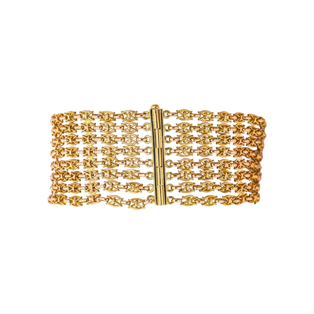 Bracelet maille drapée Or rose - Castafiore