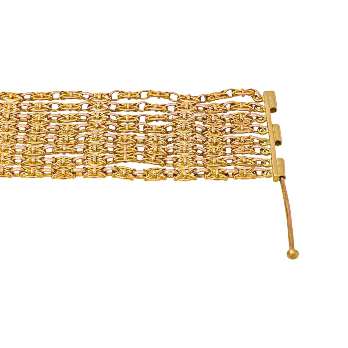 Bracelet maille drapée Or rose - Castafiore